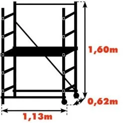 Meilleure vente ? ECHAFAUDAGE CENTAURE PARTNER HAUTEUR DE TRAVAIL 3M00 - 342800-- ? -CENTAURE Soldes 1231665 3