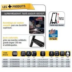 Les meilleures critiques de ? Escabeau Alu CENTAURE 6 Marches MISTER T NF EN131 - 449206 ? -CENTAURE Soldes 15327592 4