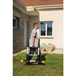 Sortie ? Centaure - Echelle Télescopique 13 échelons Hauteur D'accès Maxi 4,70 M - Bamboo ❤️ -CENTAURE Soldes 17809078 3