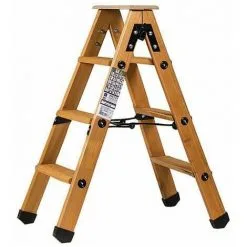 Les meilleures critiques de ? Escabeau Double Accès Bois CENTAURE 2x3 Marches + Tablette - 483603-- ⭐