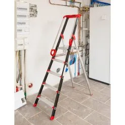 Promo ⭐ CENTAURE Escabeau Avec Rampe De Sécurité - Hauteur Maximum De Travail 2.99m - 239205 ? -CENTAURE Soldes 36334068 5