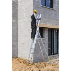 De gros ⌛ CENTAURE Echelle Transformable 3 Plans - Longueur Pliée 2.75m. / Dépliée 5.90m Et 4.42m En Position Escabeau. - 510309 ? -CENTAURE Soldes 36334099 3