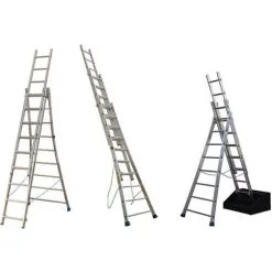 Remise ? CENTAURE Echelle Transformable 3 Plans - Longueur Pliée 2.30m. / Dépliée 4.65m Et 3.72m En Position Escabeau. - 213308 ? -CENTAURE Soldes 36334107 5