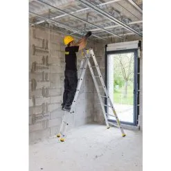 De gros ? CENTAURE Echelle Transformable 2 Plans - Hauteur Atteignable En Position Escabeau De 2.25m Et 4.00m En Double échelle - 510208 ? -CENTAURE Soldes 36334126 4