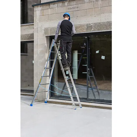 Remise ✔️ CENTAURE Echelle Transformable 2 Plans - Hauteur Atteignable En Position Escabeau De 2.10m Et 3.48m En Double échelle - 213208 ✔️ 7 Remise ✔️ CENTAURE Echelle Transformable 2 Plans - Hauteur Atteignable En Position Escabeau De 2.10m Et 3.48m En Double échelle - 213208 ✔️ – Image 5