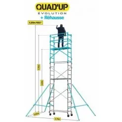 Meilleure affaire ? CENTAURE KIT Réhausse Pour échafaudage TEK'UP Ou QUAD UP EVOLUTION, Pour Travail Jusqu'à 6m70 ❤️ -CENTAURE Soldes 4020268 2
