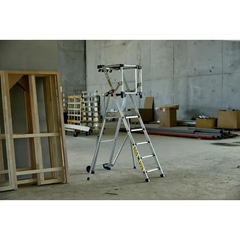 Bon marché ? Centaure Plate-forme Individuelle Roulante 5 Marches à Hauteur Fixe - Sans Stabilisateur - MASTERGUARD ⌛ 5 Bon marché ? Centaure Plate-forme Individuelle Roulante 5 Marches à Hauteur Fixe - Sans Stabilisateur - MASTERGUARD ⌛ – Image 3