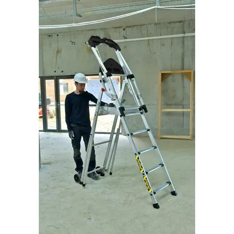 Bon marché ? Centaure Plate-forme Individuelle Roulante 5 Marches à Hauteur Fixe - Sans Stabilisateur - MASTERGUARD ⌛ 6 Bon marché ? Centaure Plate-forme Individuelle Roulante 5 Marches à Hauteur Fixe - Sans Stabilisateur - MASTERGUARD ⌛ – Image 4