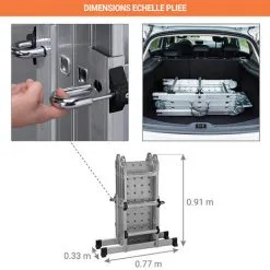 Nouveau ? CENTAURE Echelle Articulée: Longueur D'échelle Jusqu'à 3.40m - 450711 ✔️ -CENTAURE Soldes 5034522 4