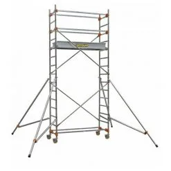 Remise ? Centaure Echafaudage Roulant Aluminium - STS 135 3, Plancher 2m80 - Base Standard - Longueur 1m35 ?