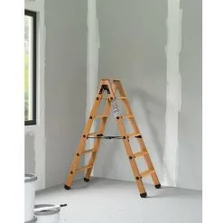 Les meilleures critiques de ? CENTAURE Escabeau Bois Double Accès - 2x3 Marches - Hauteur Maximum 2.25 - 483603 ✨ -CENTAURE Soldes 58192369 2