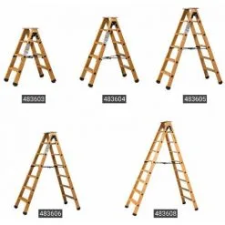 Les meilleures critiques de ? CENTAURE Escabeau Bois Double Accès - 2x3 Marches - Hauteur Maximum 2.25 - 483603 ✨ -CENTAURE Soldes 58192369 3