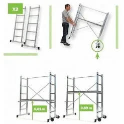 Sortie ? Centaure - Echafaudage Aluminium Hauteur De Travail De 3m - B3 ? -CENTAURE Soldes 6919091 3